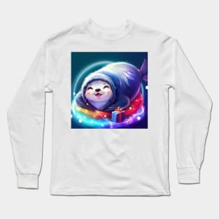 Cute Seal Drawing Long Sleeve T-Shirt